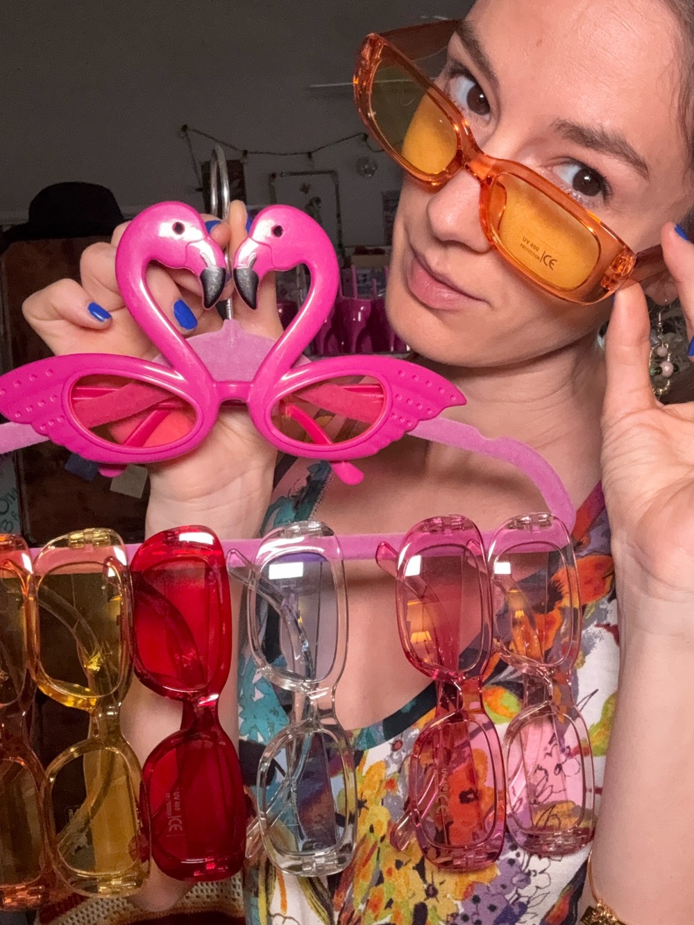Sunglasses UV 400 Y2K vibes- Fashionable Novelty Shades
